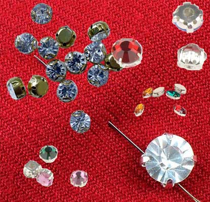 Sewing type crystal