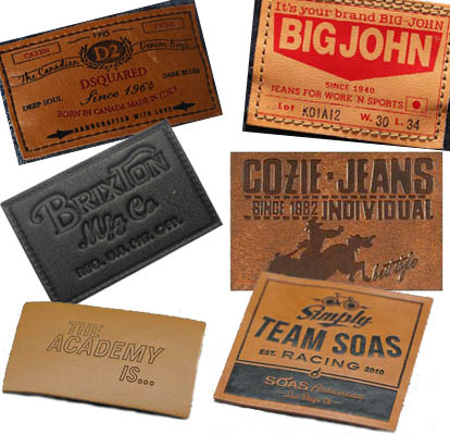 Faux/Imitation Leather Labels