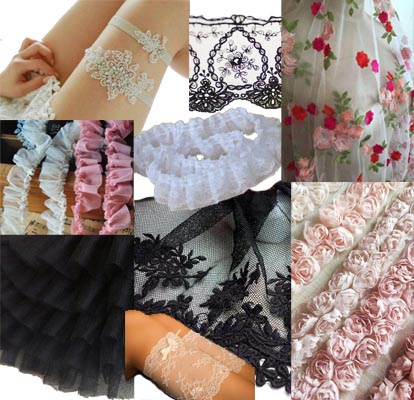 Lace, Tulle, Net, Gause, Chiffon, Guipure