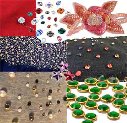 Rhinestones and Pear Attaching